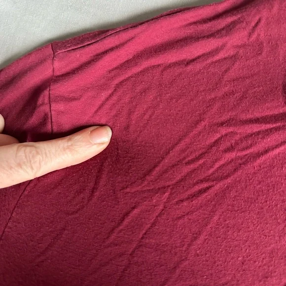 Kindred Bravely Clea Bamboo maternity pajama set size XL in deep berry - Picture 9 of 11